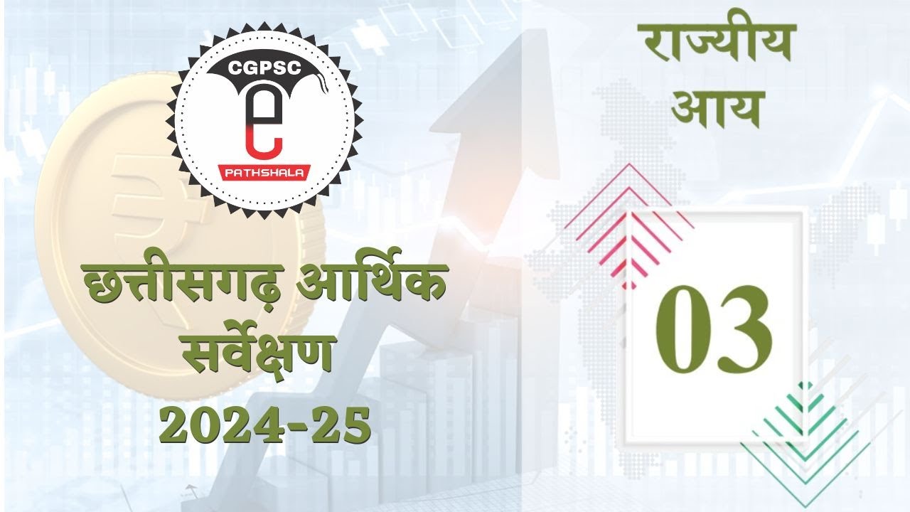छत्तीसगढ़ आर्थिक सर्वेक्षण 2024-25 (अध्याय - 3 : राज्यीय आय) | CG Economic Survey 2025