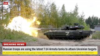 Brutal attack!! Russian troops are using the latest T-14 Armata tanks to attack Ukrainian targets