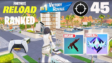 45 Kills with Heisted Blink Mag SMG! 🎮 Unreal Ranked Gameplay on DualShock | Fortnite Zero Build 4K