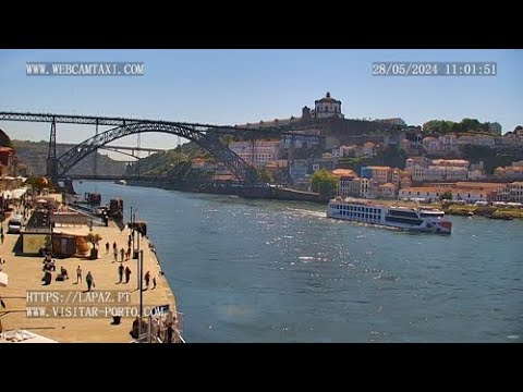 LIVE Porto Webcam Ribeira and Vila Nova de Gaia – Oporto, Portugal