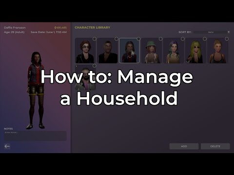 : How to: Manage a Household