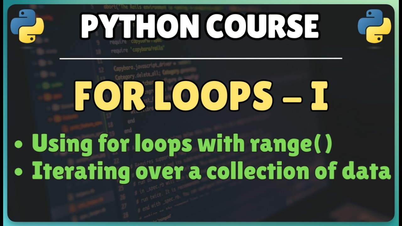 32. For Loops in Python - Part 1 || range() function || Iterating over ...
