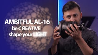 How to shape your backdrop lighting setup [  AMBITFUL AL-16 Snoot Optical Condenser ] review