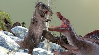 Spinosaurus vs Tyrannosaurus rex 