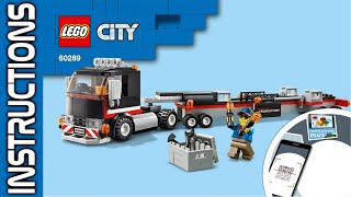 Airshow Jet Transporter | LEGO 60289 instructions | Booklet 1 | City | 2021 #lego #airshow #BID