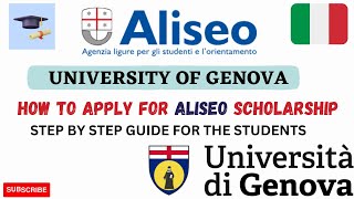 ALISEO SCHOLARSHIP/ BENEFITS/ ISEE/ DEADLINE/APPLICATION PROCESS/ UNIVERSITY OF GENOVA