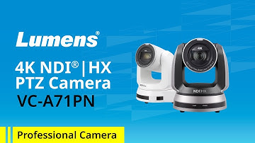 VC-A71PN 4K NDI|HX PTZ Camera | Lumens