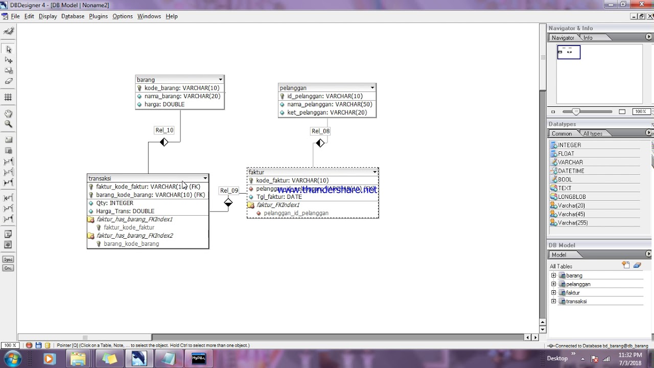 Tutorial Perancangan Database menggunakan DB Designer 4 - YouTube