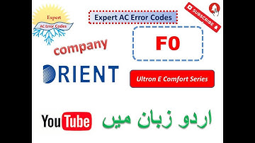Orient AC F0 error Codes