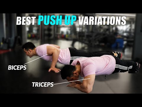 5 PUSH UP VARIATION You can DO anywhere for CHEST +TRICEPS + BICEPS