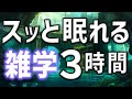 【眠れる男性の声】快眠をお求めの貴方へ雑学朗読3時間【睡眠用・寝ながら聴ける】