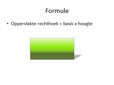 Oppervlakte rechthoek