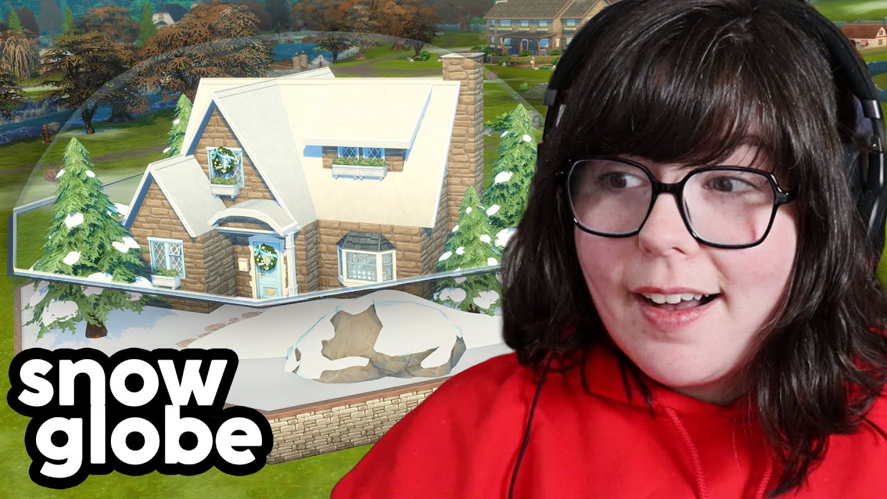 Can I build a *tiny cottage* INSIDE a SNOWGLOBE in The Sims 4?
