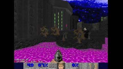 Doom II Micro Slaughter Community Project pacifist run map13: "Technocratic Terror"