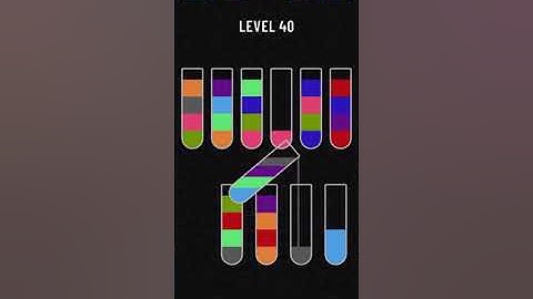 Water sort solution 40 level walkthrough solutions