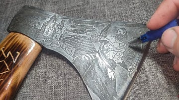 Part 1 | Turning an Old Ax into a Work of Art | Draw on Metal