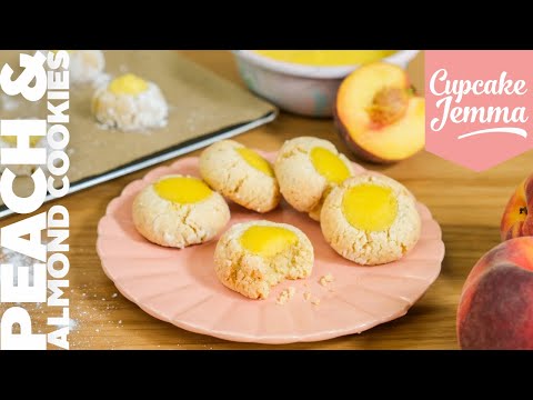 Peach  Almond Cookies  Cupcake Jemma