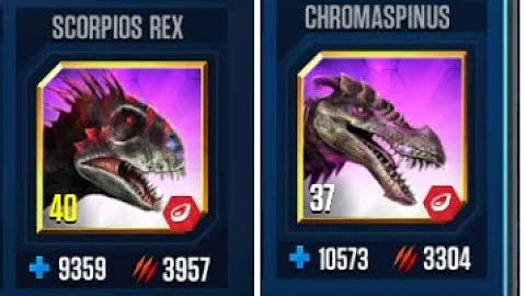 SCORPIOS REX VS CHROMASPINUS II Jurassic World The Game II Dinosaurs Game