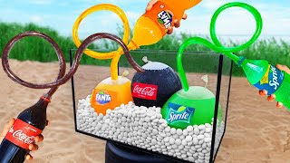 Balloons of Coca Cola, Fanta and Sprite vs Mentos by Power Vision 39,908 views 7 months ago 8 minutes, 27 seconds