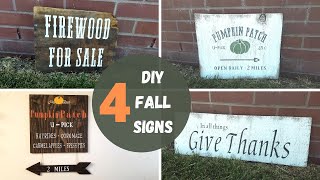 DIY FALL SIGNS | FARMHOUSE COUNTRY PUMPKIN PATCH DECOR | EASY CRICUT DIYS FOR BEGINNERS