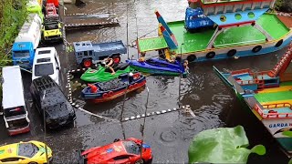 mencari mainan,kapal laut, kapal tenggelam, kapal Titanic.mobil mobilan.mobil remote