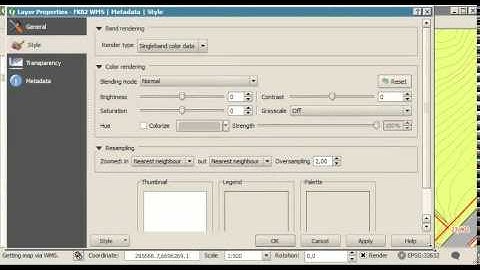 qgis dxf import, show labels, WMS background map, capture coordinates