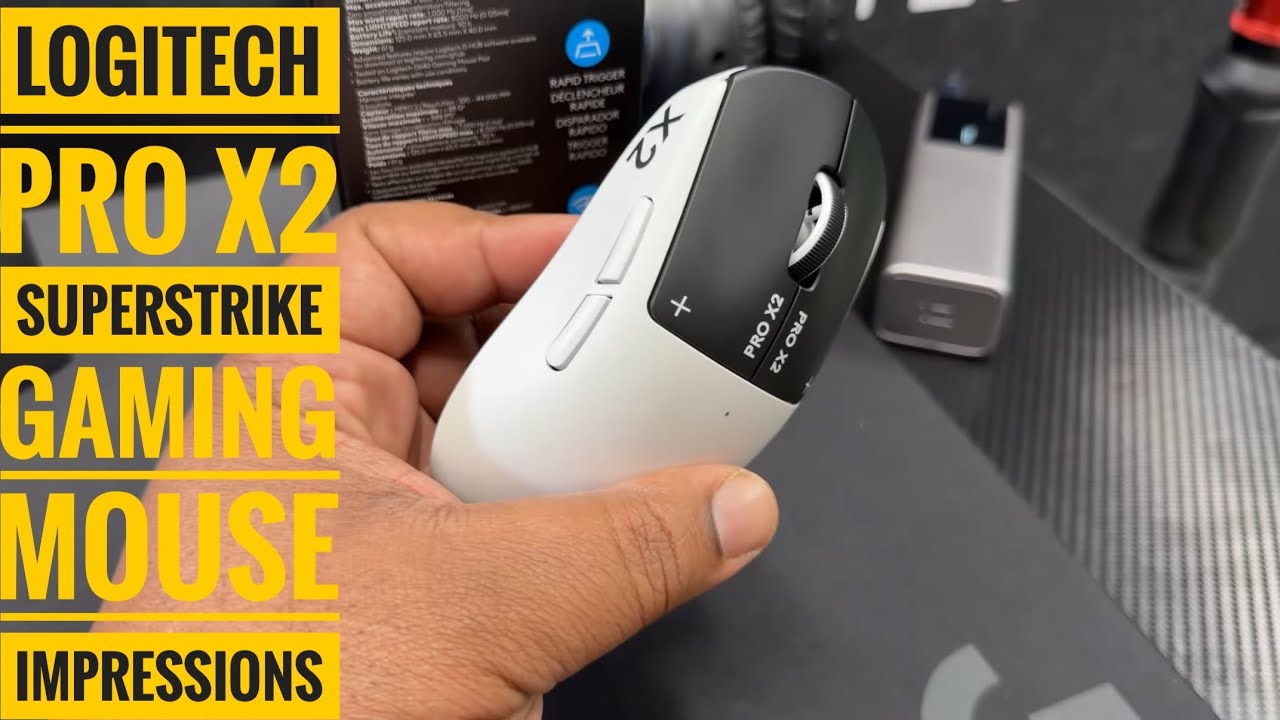 Logitech Pro X2 SuperStrike Gaming Mouse | Quick Hands-On Logitech Pro X2 SuperStrike Gaming Mouse | Quick Hands-On