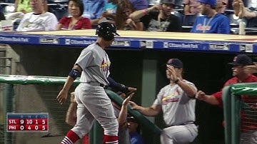 STL@PHI: Peralta flies out to right, scoring Jay