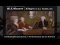 W.A.Mozart【Allegro D-dur】K626b/16