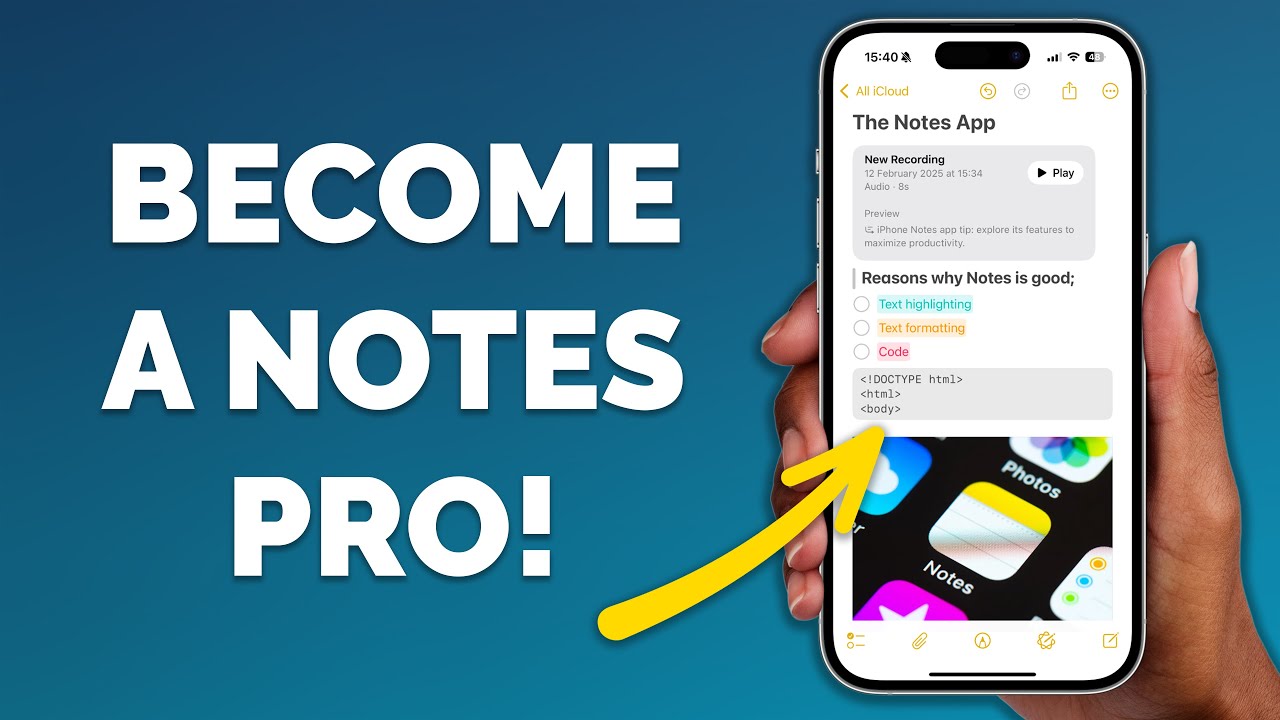 The iPhone Notes App is AMAZING when you know how to use it! (10 Tips)
