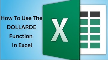 How To Use The DOLLARDE Function In Excel