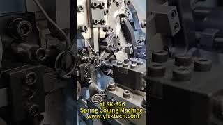 Famous YLSK-326 Spring Coiling Machine to make rings . #cncspringformingmachine #cncwirebending Wealth