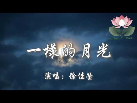 徐佳瑩 - 一樣的月光『一樣的月光 怎麼看得我越來越心慌 你留下最清楚的步伐 竟是指引我孤單的方向』【動態歌詞MV】