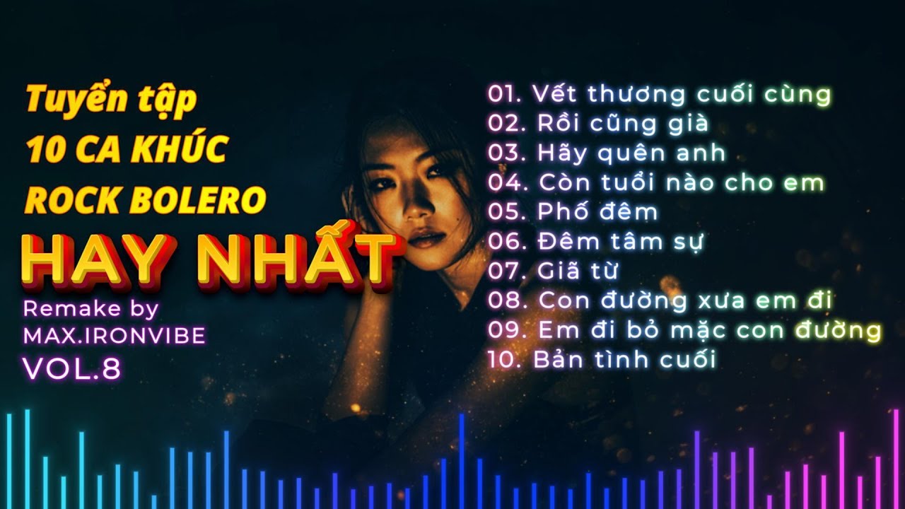 TUYỂN TẬP 10 CA KHÚC ROCK BOLERO HAY NHẤT VOL.8 | LK Rocklero NGHE LÀ GHIỀN - Remake by#maxironvibe