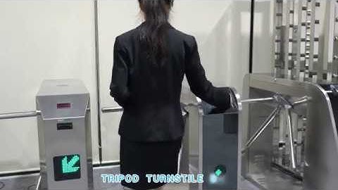 Daosafe DS111 tripod turnstile security gates with Card Reader!