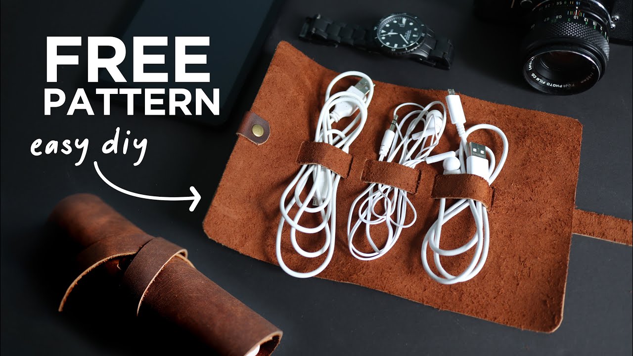 20 MINUTE MAKES: Cable Organizer, no stitching required!