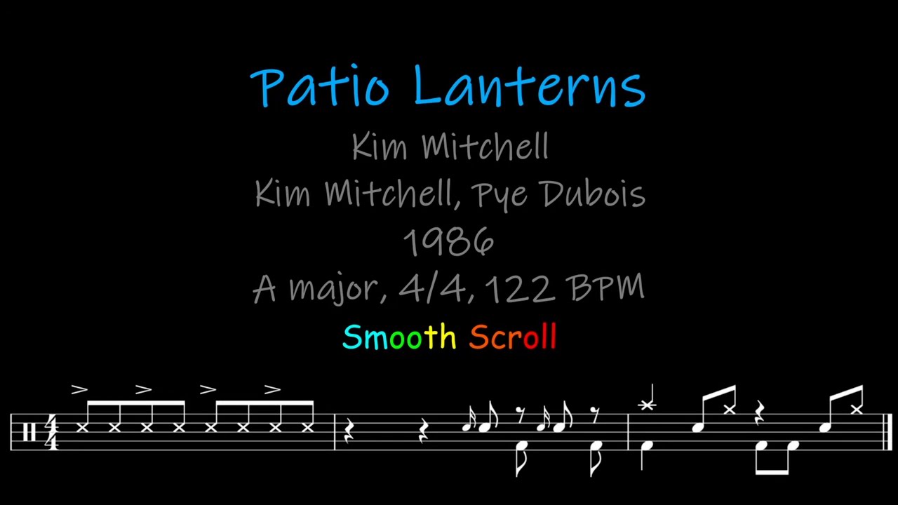 Patio Lanterns, Chords, Lyrics and Timing YouTube