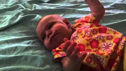 Addison attempting to press her lips together