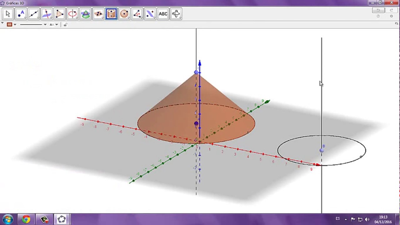 Solidos en Revolucion en Geogebra 3D - YouTube