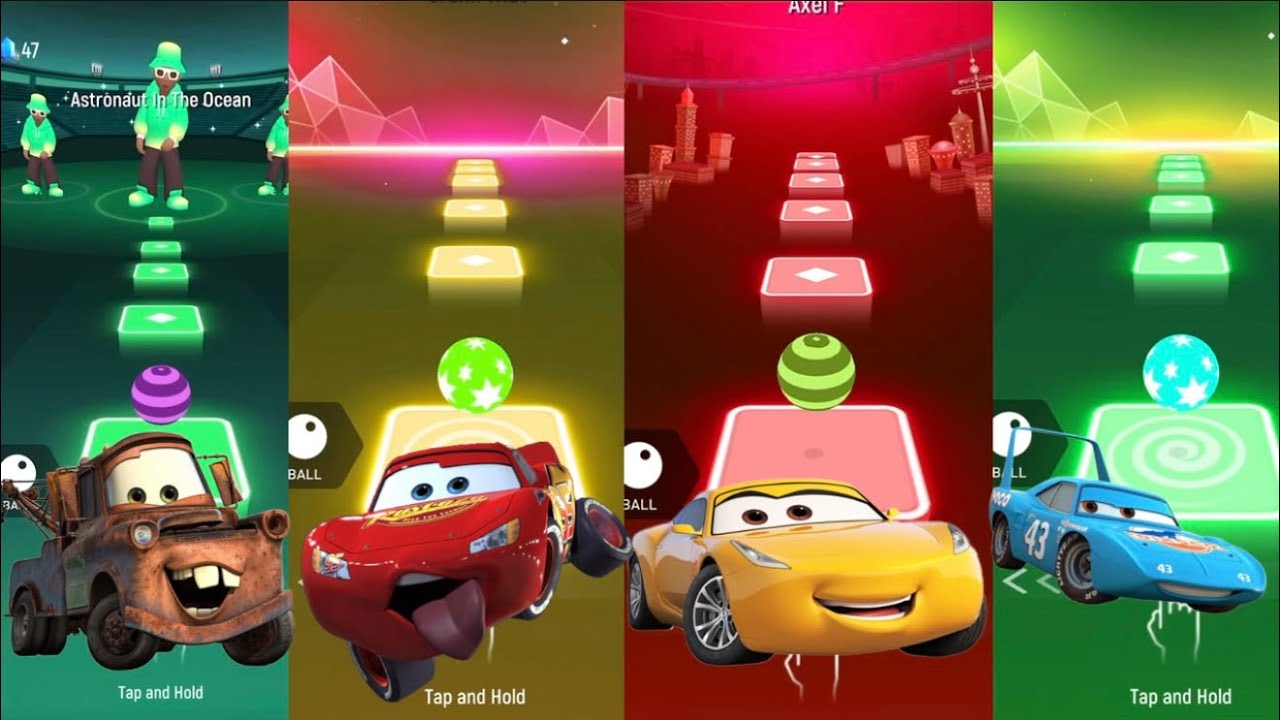 Lightning McQueen Turbo Speed – Tiles Hop Gameplay