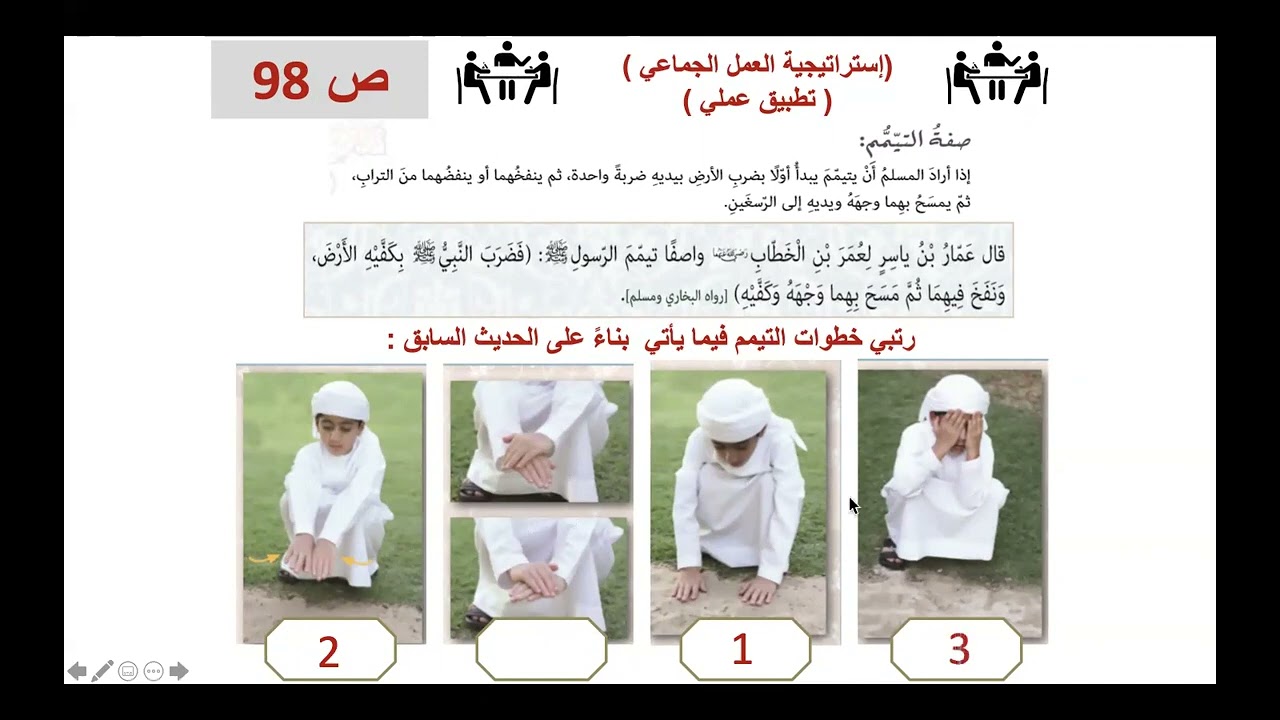 درس التيمم والمسح على الخفين كامل - للصف السابع