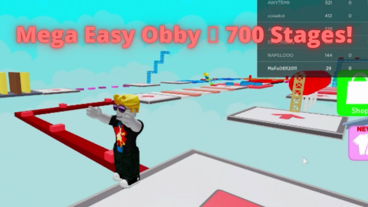 Mega Easy Obby 🌟 825 Stages! - Roblox