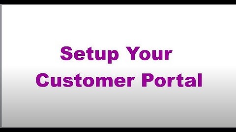 Teesom How To Setup the Customer Portal