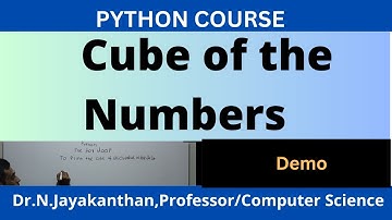 Python Program Tutorial: How to Print the Cube of Numbers in a List