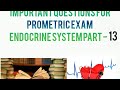 Prometric Exam Questions Endocrine system Part - 13✍️