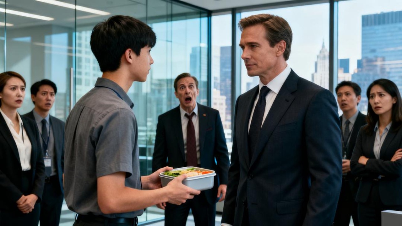 I Gave My Lunch to the CEO – He Publicly Exposed My Toxic Boss