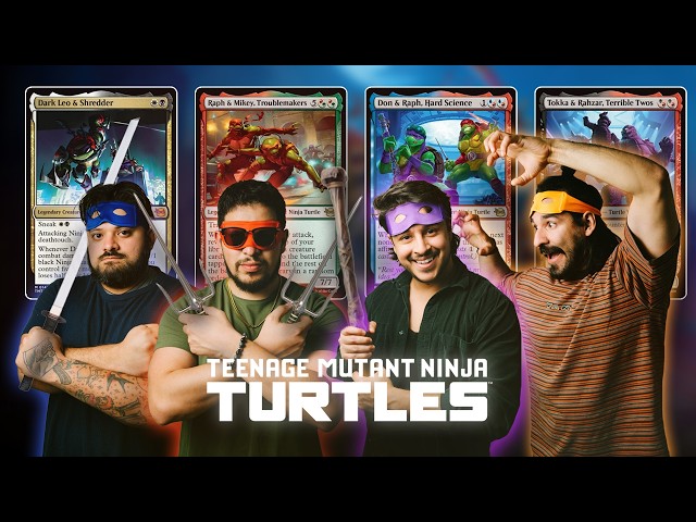 TMNT COMMANDER CLASH | Tokka & Rahzar vs Don & Raph vs Dark Leo & Shredder vs Raph & Mikey thumbnail