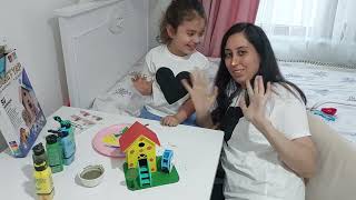 Maket Ev Yaptık Ve Boyadık 🏠👩‍👧 Anne Kız VLOG