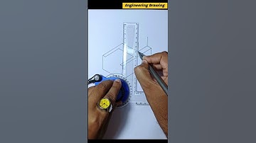 Engineering Drawing Isometric View using Drafter #shorts #engineeringdrawing #drawing #3d