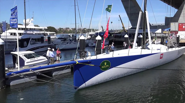 Launch of Syd Fishers' new Ragamuffin 100 yacht